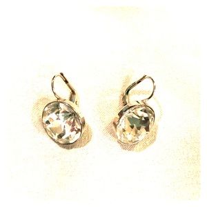 Round Drop Swarovski Earrings